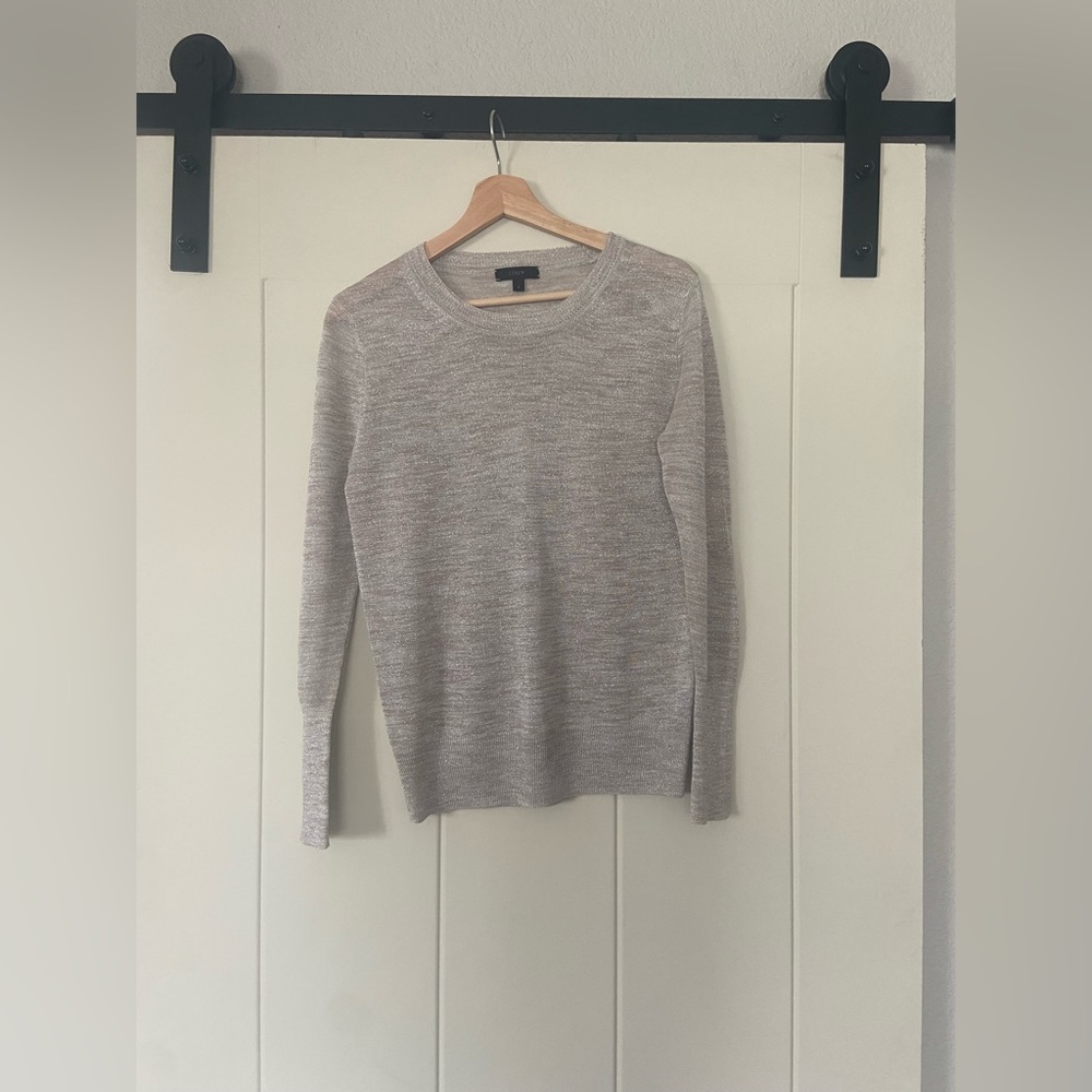 Sparkly silver/tan-ish sweater - almost new